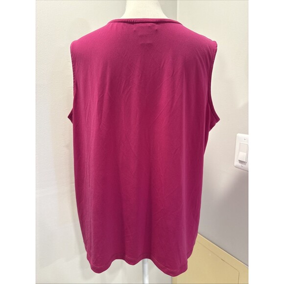 Avenue Stretch Pink Sleeveless Tank Top Plus Size 18/20 - Picture 3 of 5